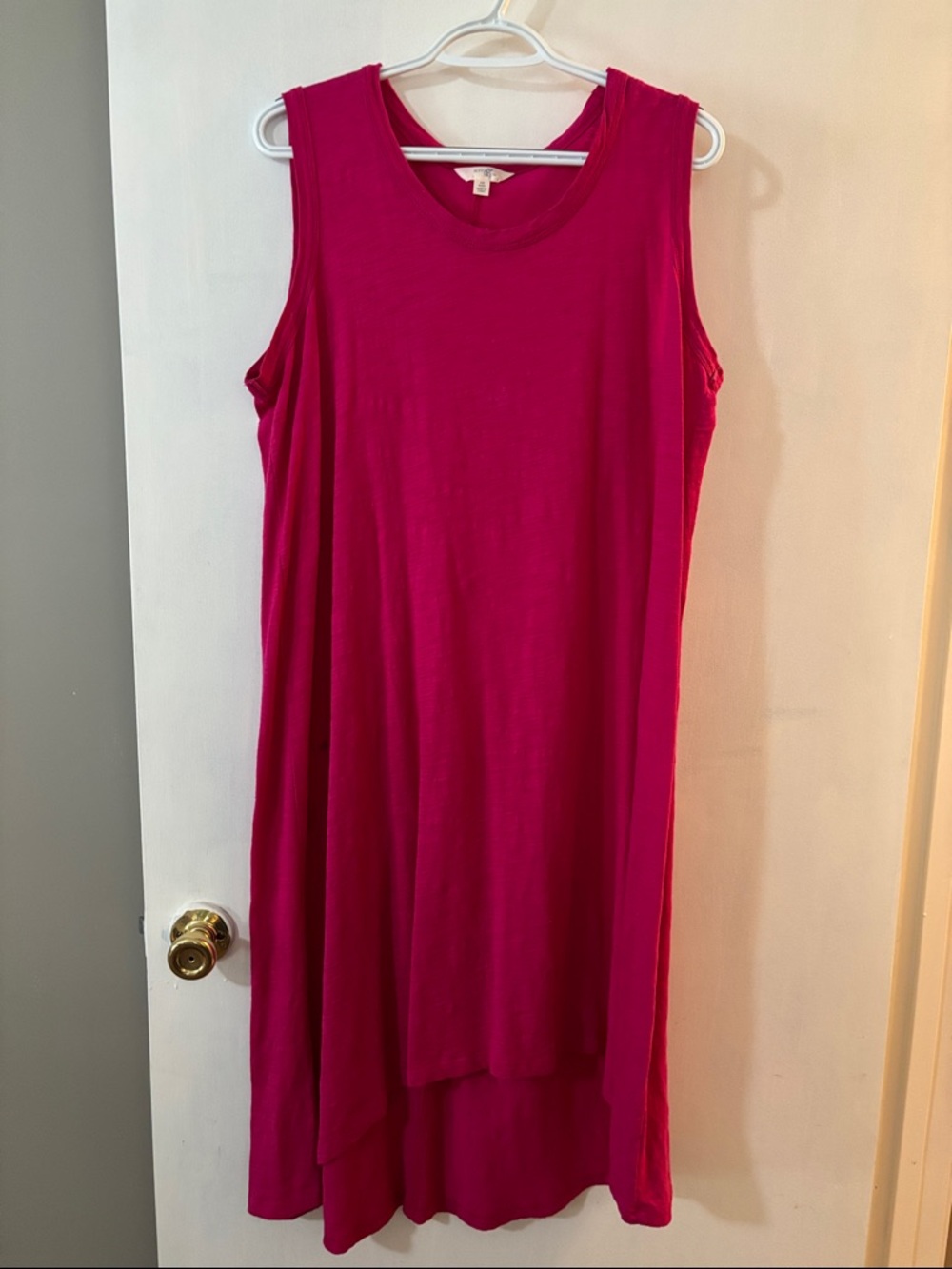 Terra & Sky Sleeveless High-Low Dress in Fuchsia